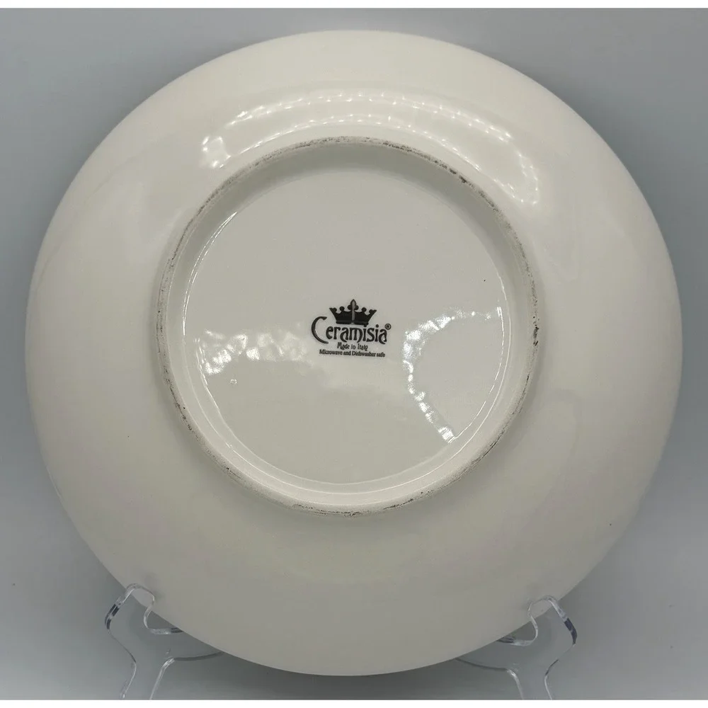 Sur‎ La Table Ceramisia Buon Natale Merry Christmas Round Serving Platter Italy